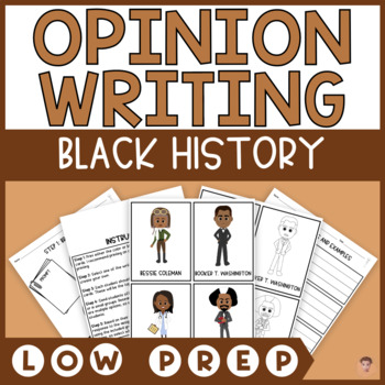 Preview of Step-by-Step Opinion Writing | Would You Rather | Black History Month