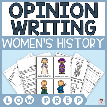 Preview of Step-by-Step Opinion Writing | Would You Rather | Women's History Month
