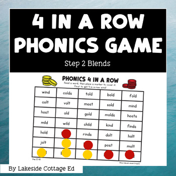 Preview of Reading System Step 2 Four in a Row Phonics Game