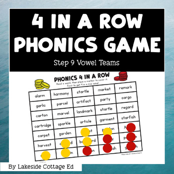 Preview of Reading System Step 9 Four in a Row Phonics Game