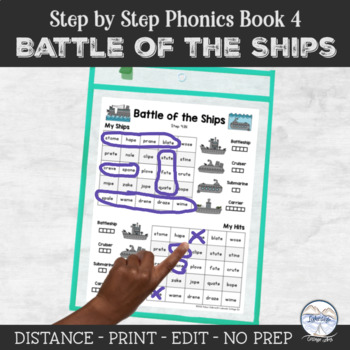 Preview of Reading System Step 4 Ship Battle Phonics Game