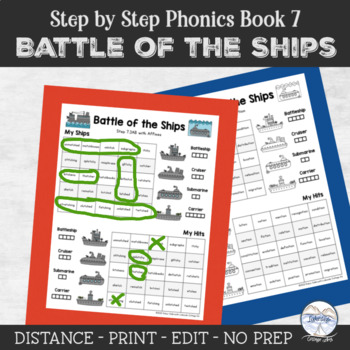 Preview of Reading System Step 7 Ship Battle Phonics Game