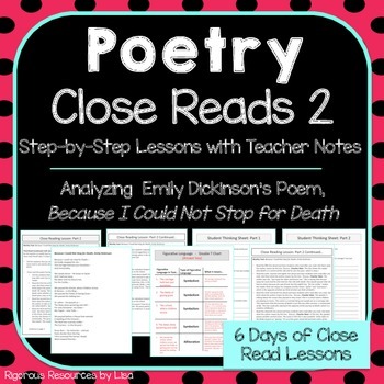 Preview of NO PREP Poetry Close Read Lessons 2