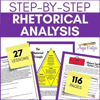 Preview of Step by Step Rhetorical Analysis - Rhetorical Devices - Rhetoric - AP Language