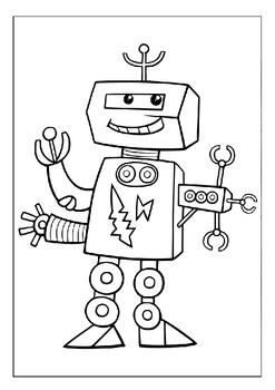 Step into Tomorrow: Printable Coloring Pages Featuring Future Tech and ...