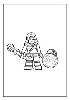 lego luke skywalker coloring page