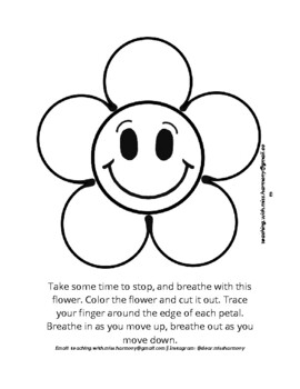 Preview of Step to Smell the Flowers : Social Emotional Regulation Tool
