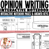 Opinion Writing Interactive Notebook Pages | Step up to Wr