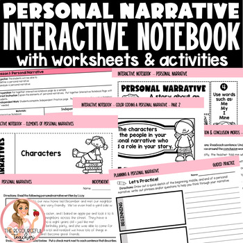 Preview of Step up to Writing Inspired Interactive Notebook - Personal Narrative Unit