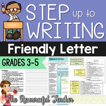 Preview of Step up to Writing Inspired - Writing a Friendly Letter