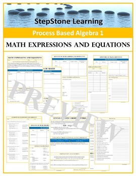 Preview of StepStone Algebra 1 Expressions and Equations