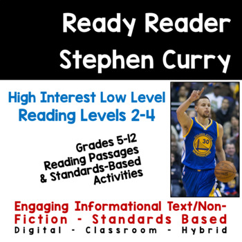 Preview of Stephen Curry Differentiated with Reading Comprehension - Black History Month