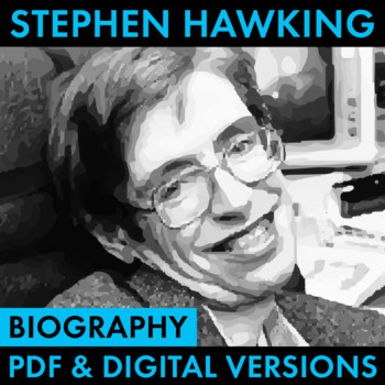 Preview of Stephen Hawking Biography Research Organizer, Biography PDF & Google Drive CCSS
