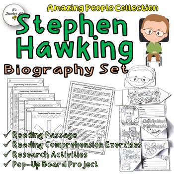 Preview of Stephen Hawking Biography Research Project Integrated Study Sub Plan 4th 5th 6th