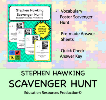 Preview of Stephen Hawking Scavenger Hunt Activity