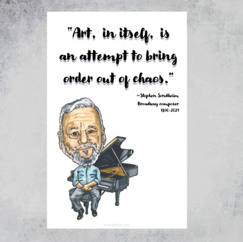 Preview of Stephen Sondheim quote poster