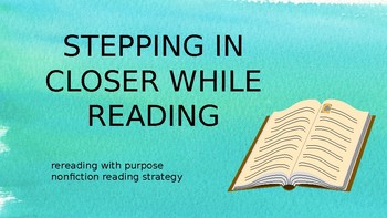 Preview of Stepping Closer While Reading