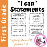 Stepping Stones 2.0 Learning Targets | I Can Statements | 