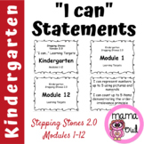 Stepping Stones 2.0 Learning Targets | I Can Statements | 