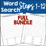 Steps 1 through 12 Word Searches Bundle