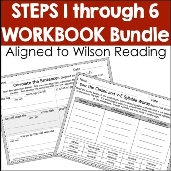 Preview of Steps 1 through 6 Worksheet Bundle