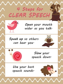 a clear speech meaning