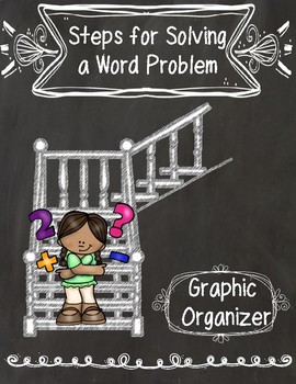 Preview of Steps for Solving a Word Problem Graphic Organizer