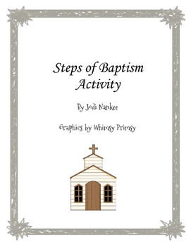 Preview of Steps of Baptism Activity