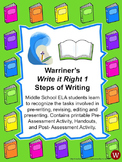 Steps of Writing: Warriner's Write it Right 1