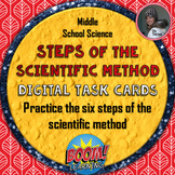Steps of the Scientific Method Digital Task Cards on Boom 