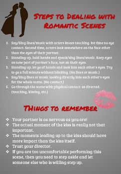 Preview of Steps to Dealing with Romantic Scenes