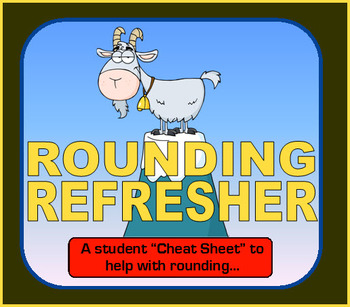 Preview of Steps to Rounding  - Student "Cheat Sheet"
