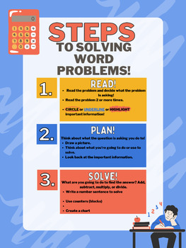 Preview of Steps to solving word problems!