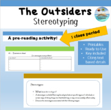 Stereotyping - "The Outsiders" a pre-reading activity