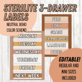 Sterilite 3-Drawer Labels - Regular and Mini Size | Neutra