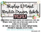 Shiplap & Floral- Sterilite Drawer Labels