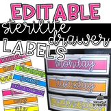 Sterilite Drawer Labels | EDITABLE