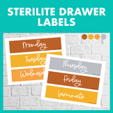 Sterilite Drawer Labels (Marigold Color Collection)
