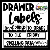 Sterlite/Sterilite Drawer Labels - Editable drawer labels-