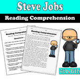 Steve Jobs Reading Comprehension - Inventors Day (4th/6th Grade)
