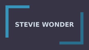 Preview of Stevie Wonder PowerPoint