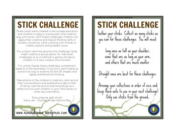Preview of Stick Challenge Task Cards
