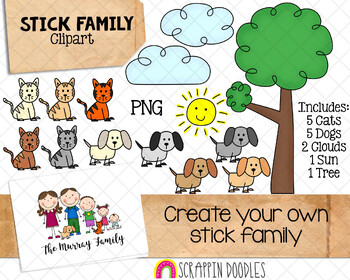 stick family clip art
