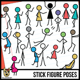 Stick Figure Action Pose Clip Art