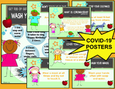 Stick Figure Kids - COVID-19 Prevention Posters