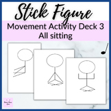 Stick Figure Statue Posters Deck 3 for Movement Activities