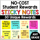 Student Rewards on Sticky Notes: No Cost Rewards for Students
