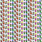 Stick Kid - Free Wallpaper Clipart Pattern