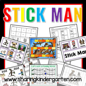 Stickman Word Game (Alternative to Hangman)  Science words, Cvce words,  Word work activities