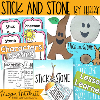 Preview of Stick and Stone Activities Book Companion Reading Comprehension & Craft
